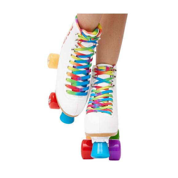 Rainbow Pride Quad Roller Skates in size 8 - Picture 2 of 10